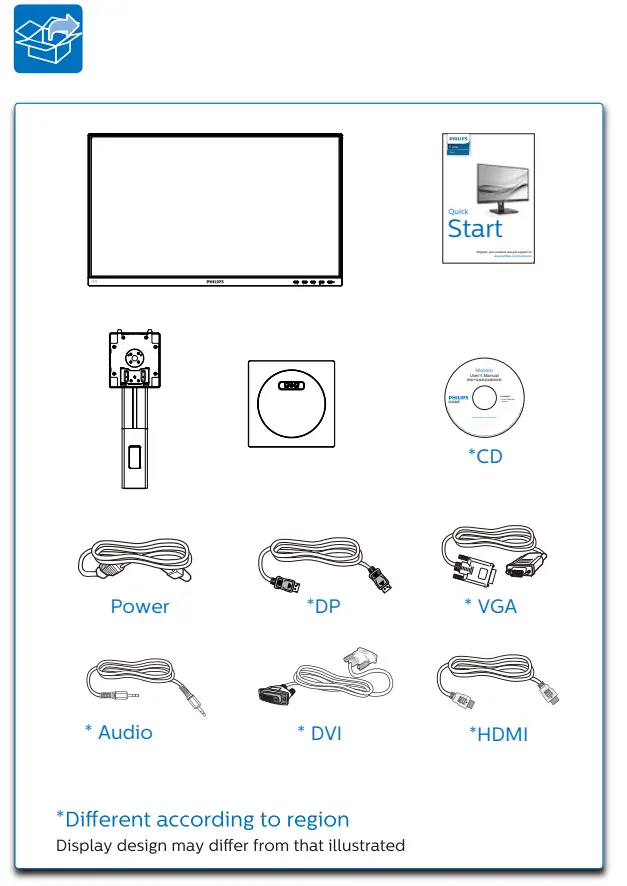 PHILIPS 222S1 S line Smart LED Display - Figure 1
