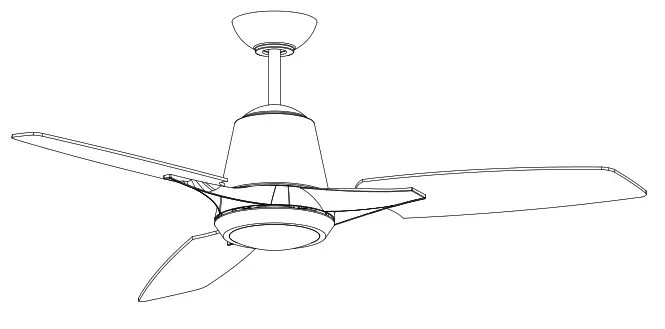 CARRO WGS-523FL LED Indoor Gold Smart Ceiling Fan -