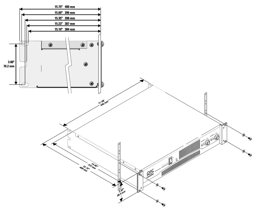 QSC RMX Series Amplifier - INSTALLATION
