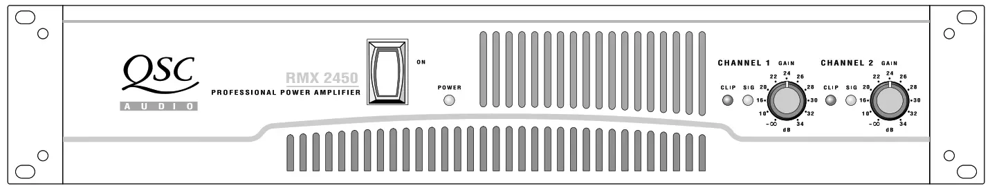 QSC RMX Series Amplifier - fig1