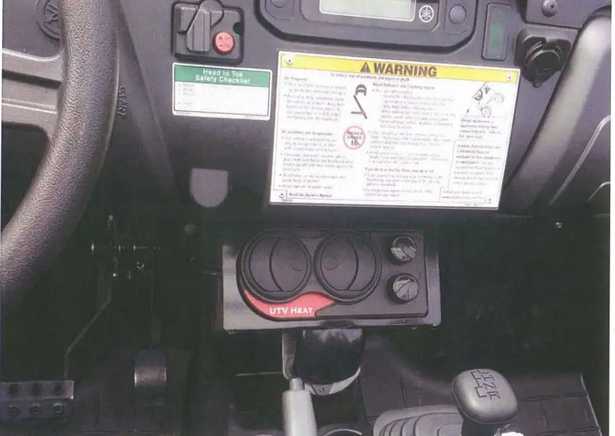 YAMAHA ICCH-BD-C-YAMRH Rhino Compact Cab Heater Kit 16