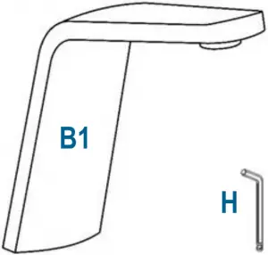 BERNSTEIN WASHBASIN TAP XELO-Flex - PARTS LIST-B1-H