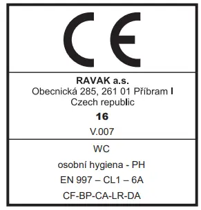 RAVAK X01516 WC Chrome RimOff Toilet - 2