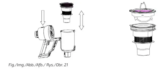cecotec 900 Ultimate Ergowet Upright Vacuum - Figure 21