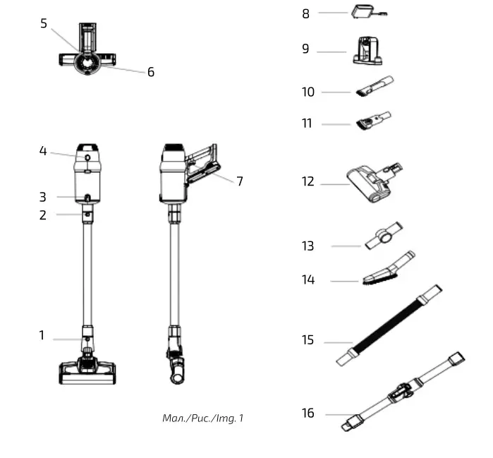 cecotec 900 Ultimate Ergowet Upright Vacuum - Figure 1