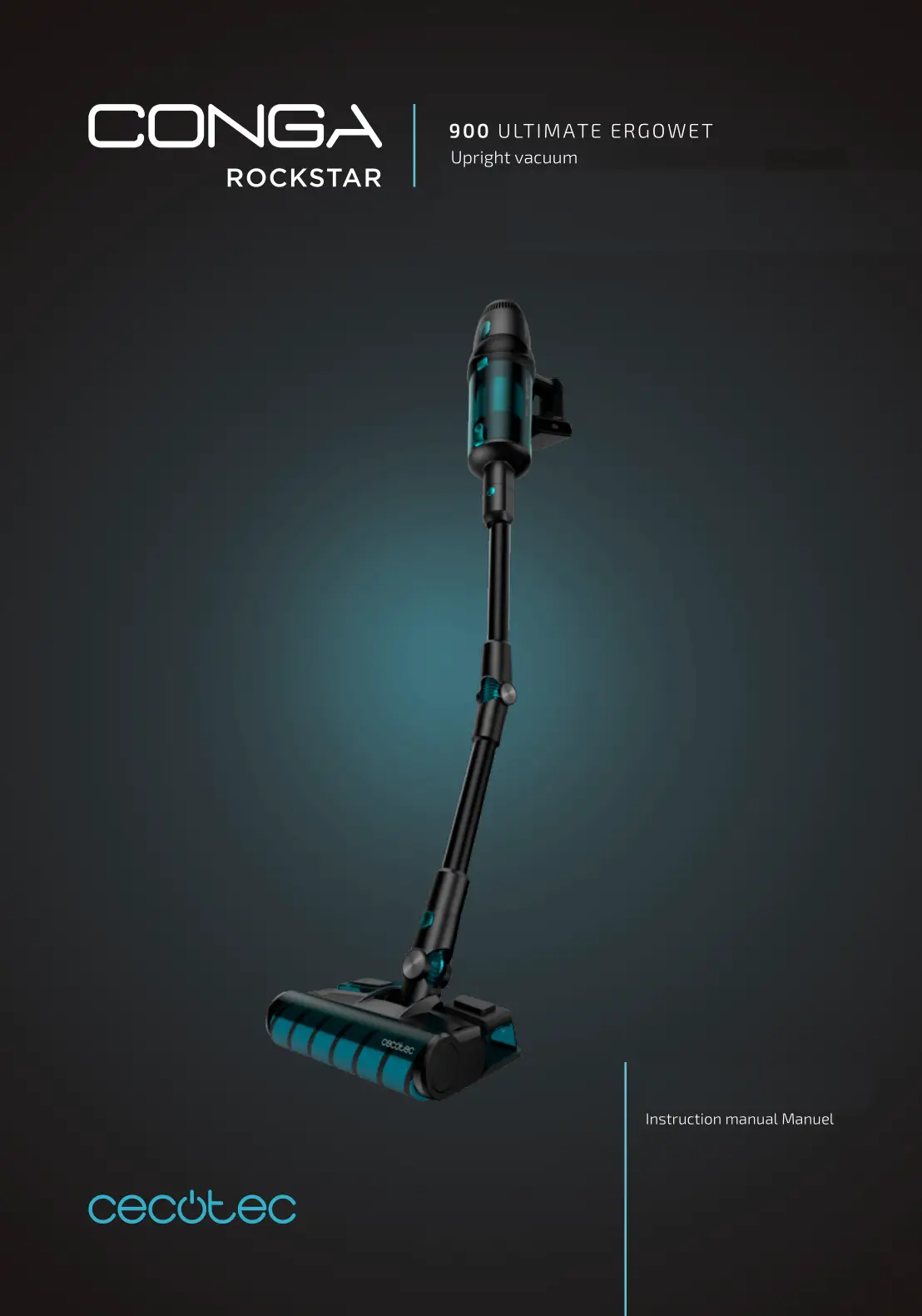 cecotec 900 Ultimate Ergowet Upright Vacuum Instruction Manual