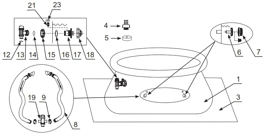 INTEX 28106NP Easy Set Pool 8Ft X 24 - PARTS REFERENCE 2