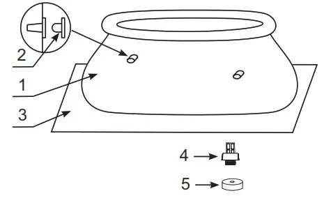 INTEX 28106NP Easy Set Pool 8Ft X 24 - PARTS REFERENCE 3
