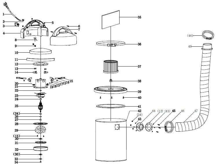 scheppach HA1000 Dust Extractor 6