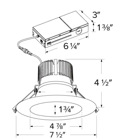 ELCO-Lighting-ERT685CT5DW-6-Inch-LED-High-Lumen-Round-Reflector-Insert-2