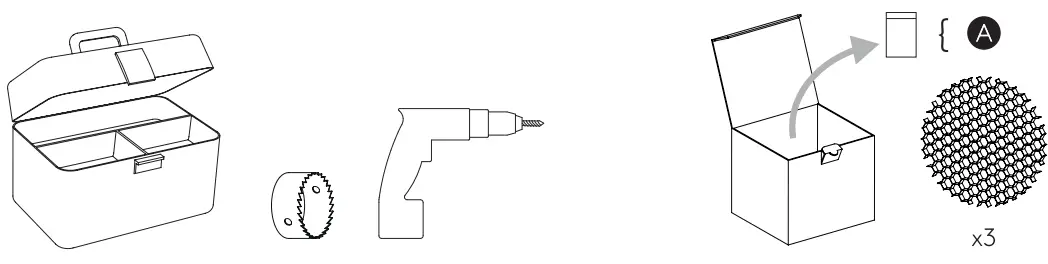 astro Pinhole Square Triple Adjustable-fig1
