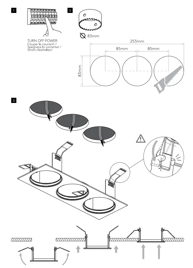 astro Pinhole Square Triple Adjustable-fig3