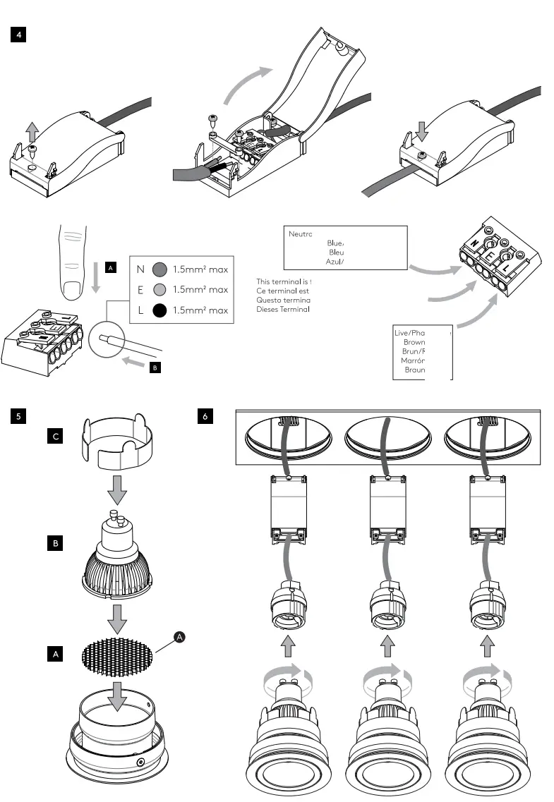 astro Pinhole Square Triple Adjustable-fig4