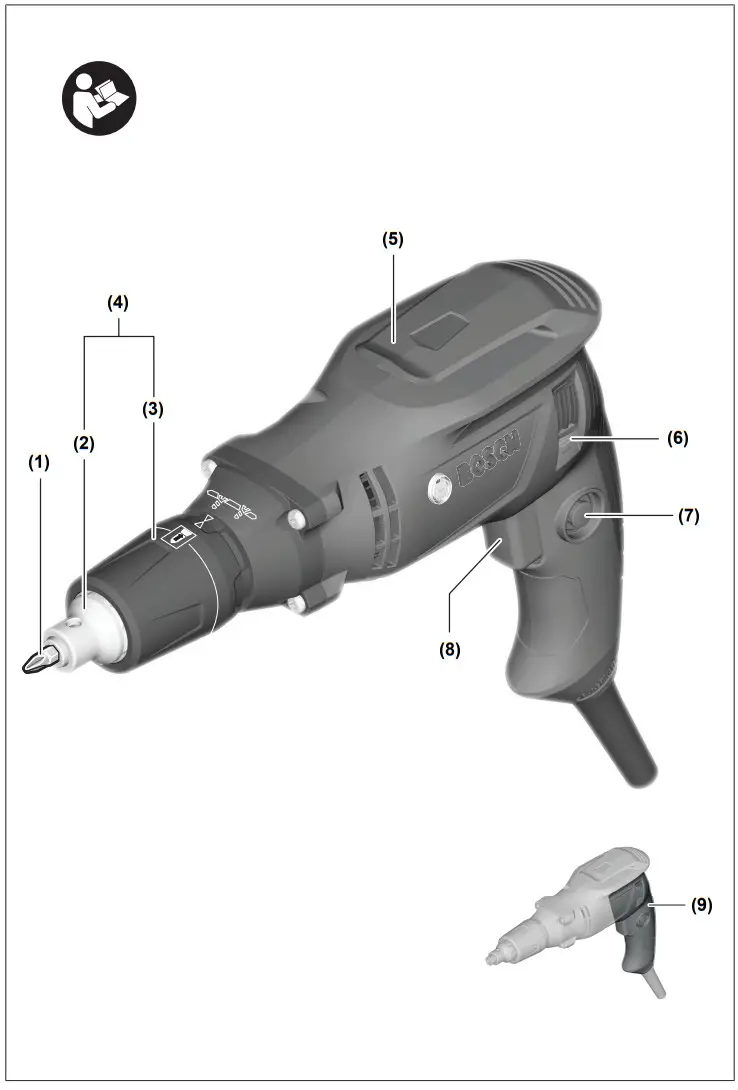 BOSCH GTB 6-50 Electronic Drywall Screwdriver - Parts
