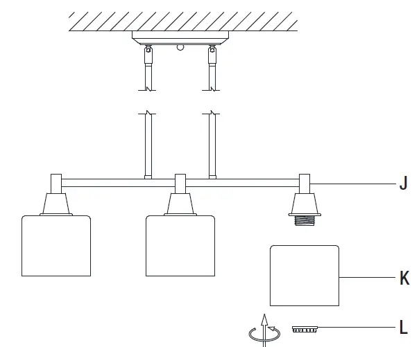 HAMPTONBAY HDP12070BL Oron 3-Light Black Linear Island Pendant Hanging Light 8
