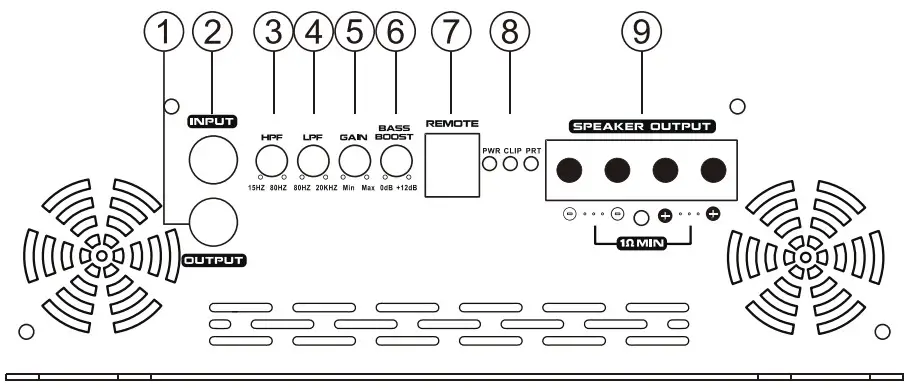 AF-3000 1 Channel Amplifier Audio System