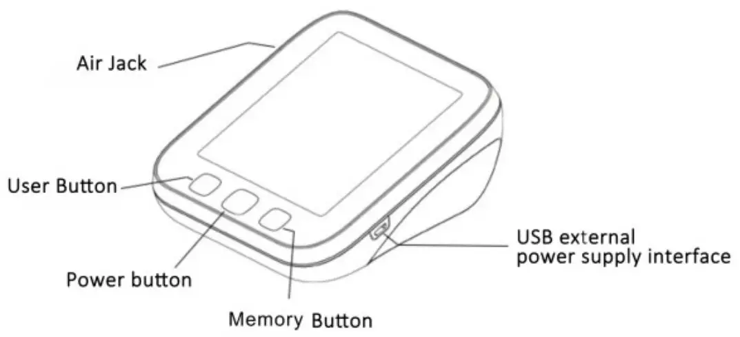 MOBI 700027 Smart Bluetooth Ear Arm Blood Pressure Monitor - Monitor