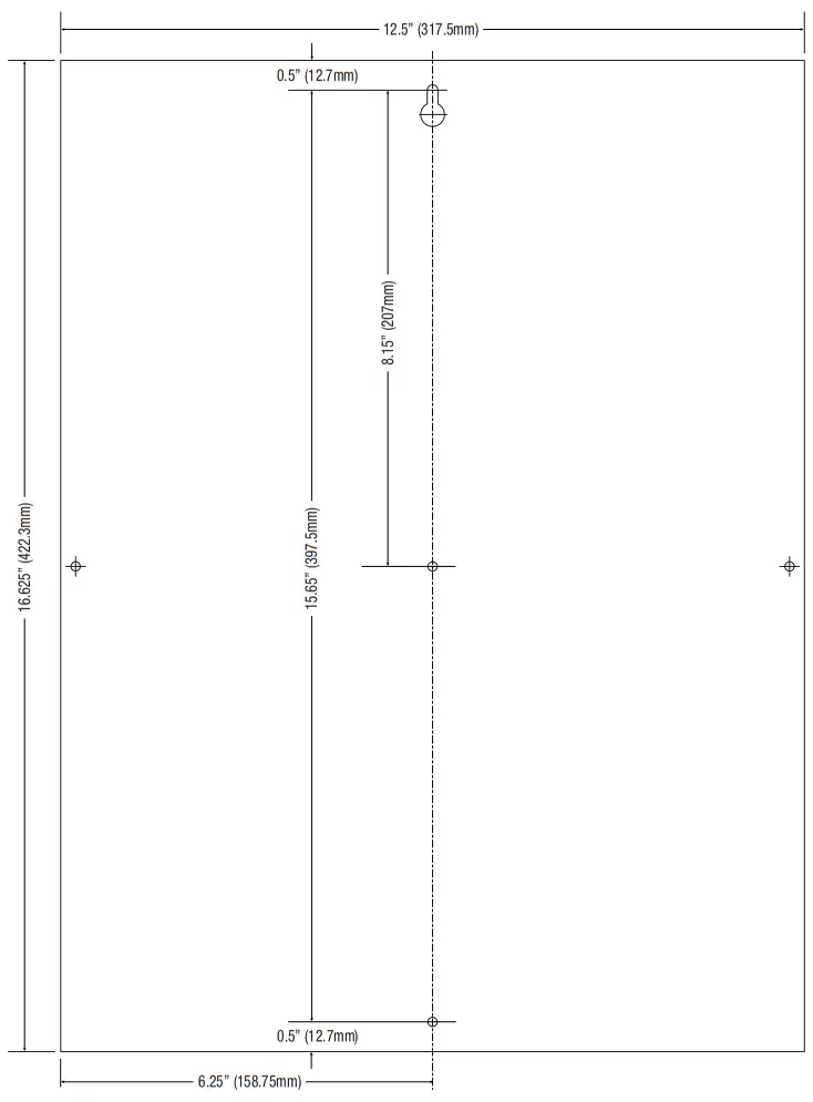 Trove1DR1 Trove1 Enclosure with Altronix DIN Rail Backplane TDR1 - fig 6
