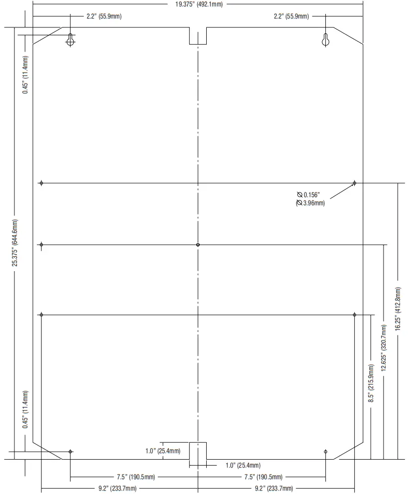 Trove1DR1 Trove1 Enclosure with Altronix DIN Rail Backplane TDR1 - fig 8