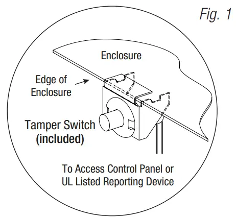 Trove1DR1 Trove1 Enclosure with Altronix DIN Rail Backplane TDR1 - fig