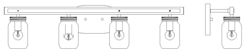 Holmes-A04594-4-Light-Matte-LED-Farmhouse-Vanity-Light-Bar-FIG-1