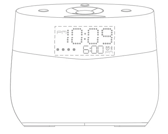 iHOME iGV1 Voice Activated Bluetooth Bedside Speaker