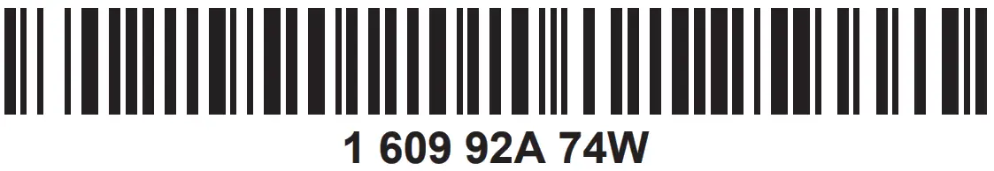 BOSCH GKM 18V 50 Professional Cordless Circular Saw - bar code