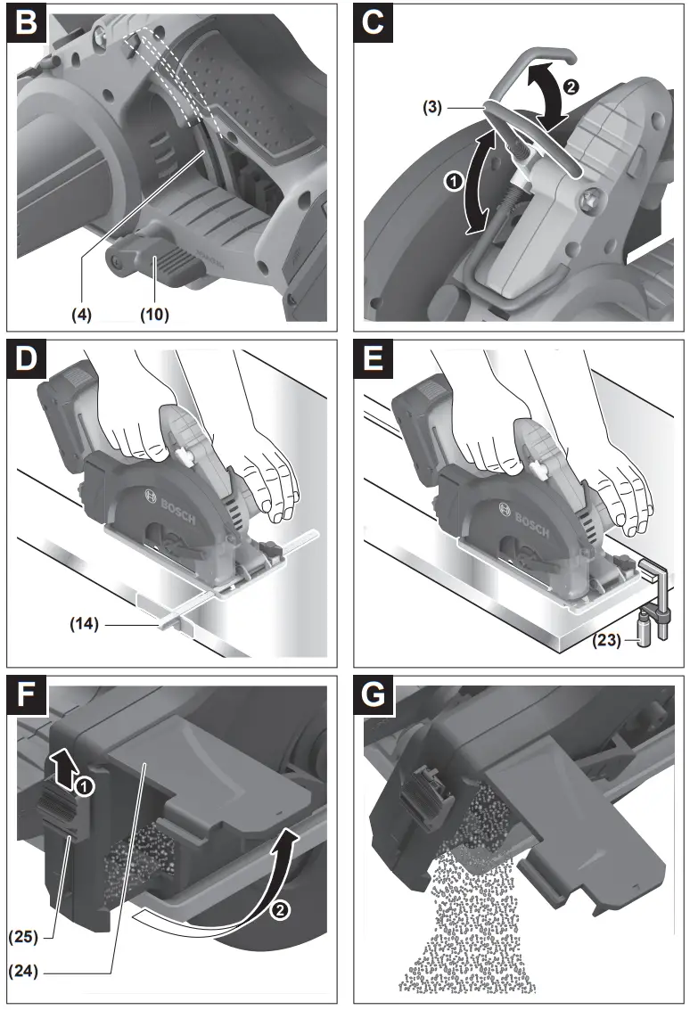 BOSCH GKM 18V 50 Professional Cordless Circular Saw - fig2