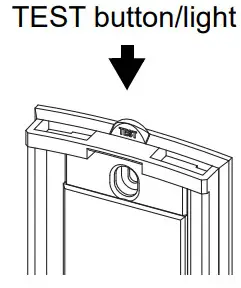 aube TH115-AF-GA Programmable thermostat - TEST button