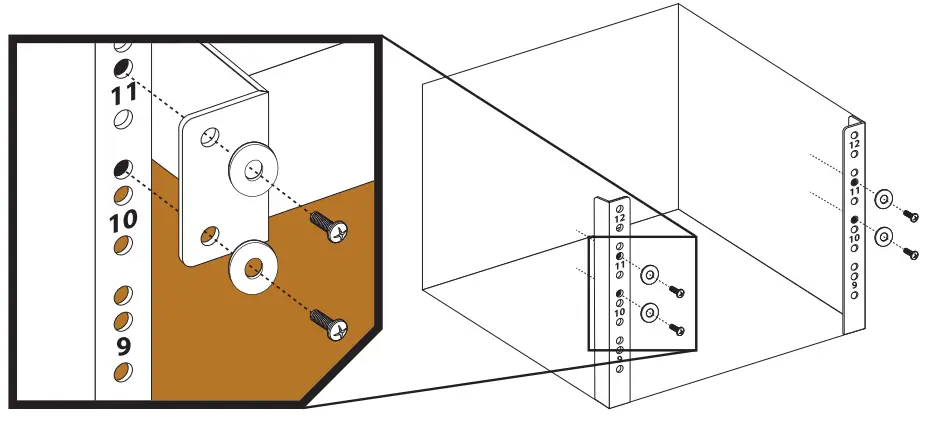 auray SRS 1U Sliding Rack Keyboard Shelf-fig3