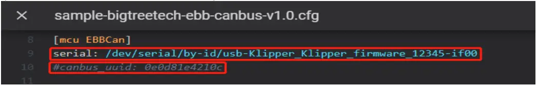 BIGTREETECH EBB42 CAN V1.0 Connecting Klipper Expansion - Fig 23