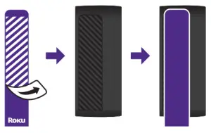 To apply adhesive strip