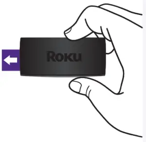 Pull the adhesive strip