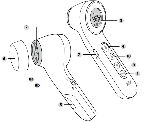 BRAUN-Sensian-7-BNT400-NNon-Contact-Forehead-Thermometer-FIG-3