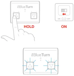 Power ON the iRig BlueTurn