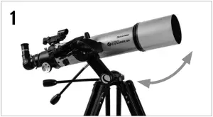 CELESTRON 102AZ - Moving the Telescope 1