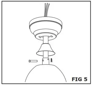 V-TAC Decorative Ceiling Fans - INSTALLATION OF THE DOWN ROD AND HANGER BALL 2
