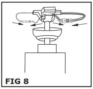 V-TAC Decorative Ceiling Fans - INSTALLATION OF THE DOWN ROD AND HANGER BALL 5