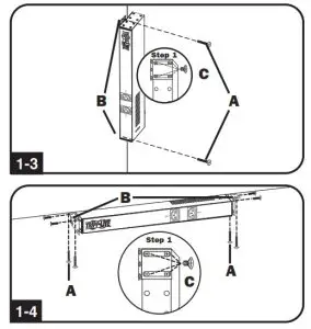 TRIPP-LITE PDUH30HV19 PDU Basic Rack-Rack Installation
