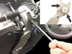 TENNANT S6 Walk-Behind Battery Sweeper - belt tension