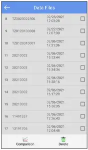 TZONE TZ BT05 Portable Smart Temperature Data Logger - Data files