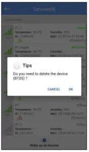 TZONE TZ BT05 Portable Smart Temperature Data Logger - Delete