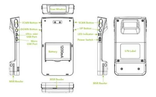KOAMTAC KDC415iNT-OP-R2 1D Laser Barcode MSR Smartsled fig4