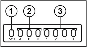 Operating and display elements