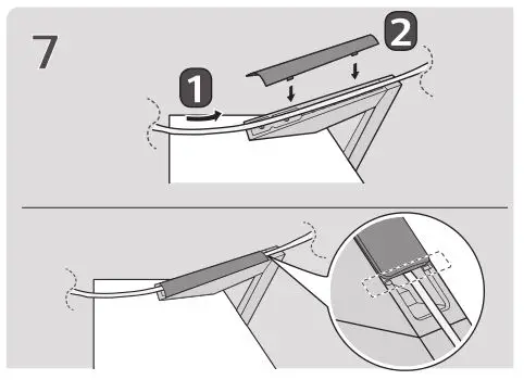 LG Stand [AN-GXDV55, AN-GXDV65, AN-GXDV77] - How to Assemble the Stand Image 7