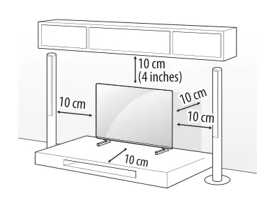 LG Stand [AN-GXDV55, AN-GXDV65, AN-GXDV77] - Mounting on a Table