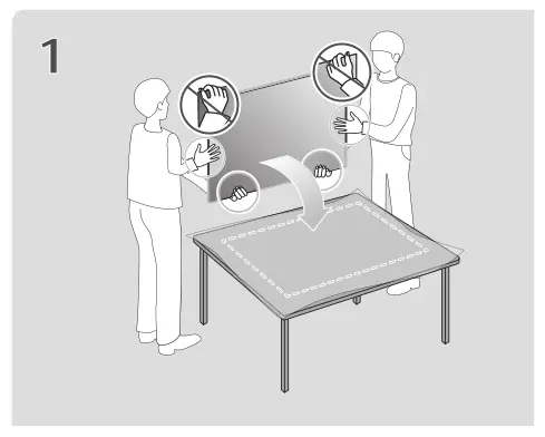LG Stand [AN-GXDV55, AN-GXDV65, AN-GXDV77] - How to Assemble the Stand Image 1