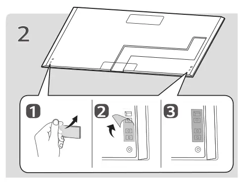 LG Stand [AN-GXDV55, AN-GXDV65, AN-GXDV77] - How to Assemble the Stand Image 2