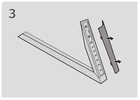 LG Stand [AN-GXDV55, AN-GXDV65, AN-GXDV77] - How to Assemble the Stand Image 3