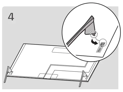 LG Stand [AN-GXDV55, AN-GXDV65, AN-GXDV77] - How to Assemble the Stand Image 4